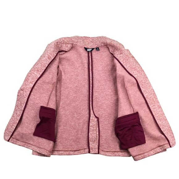 Land's End Womens Knit Performance Blazer sz 2X Maroon Fleece Liner Comfort NEW - Picture 14 of 16